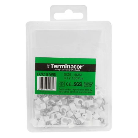 Terminator Cable Clips 100Pcs 5Mm TCC 5 WB
