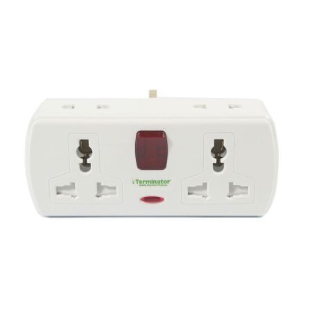 Terminator 4Way Multi Adaptor With Switch TMA-164AS