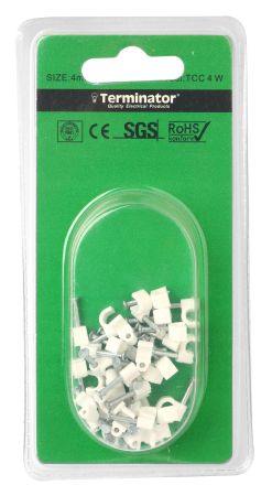 Terminator Cable Clips 30Pcs 4mm TCC 4W