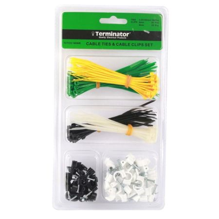 Terminator Cable Ties & Cable Clip Set TCTCS 160WR