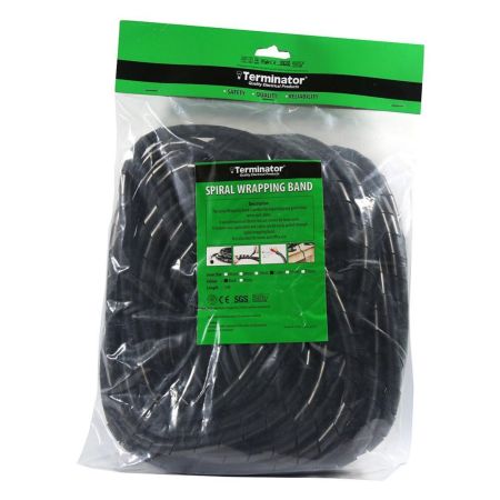 Terminator Cable Wrap 10Mm Black TCWB 10