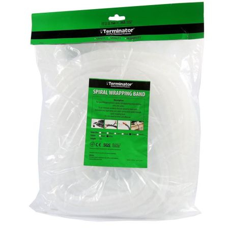 Terminator Cable Wrap White TCWW 12 10M