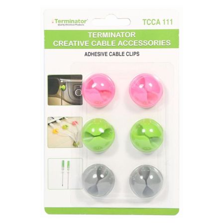 Terminator Multipurpose Adhesive Cable Clips TCCA 111