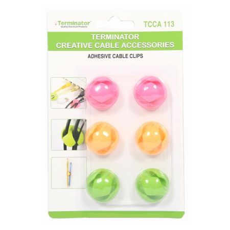 Terminator Multipurpose Adhesive Cable Clips TCCA 113
