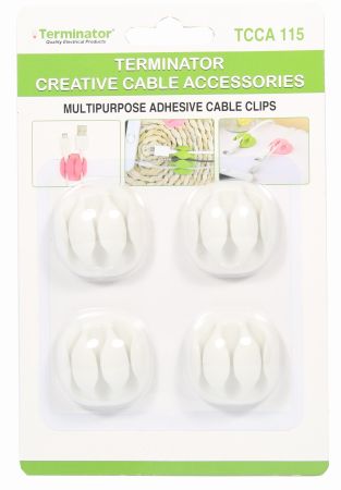 Terminator Multipurpose Adhesive Cable Clips TCCA 115