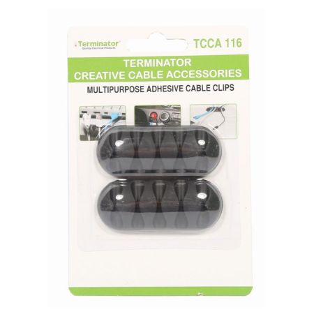 Terminator Multipurpose Adhesive Cable Clips TCCA 116
