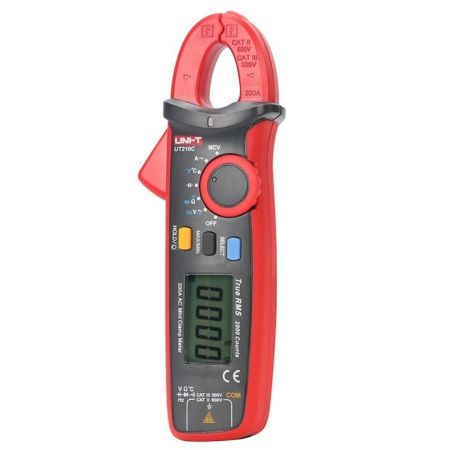 UNI-T Auto Range 200A AC Mini True RMS Clamp Meter-UT 210C