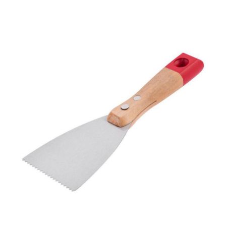Beorol Scraper Serrated Wooden Handle 80mm JSN80