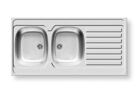 Robiz Kitchen Sink Double Bowl 120X60