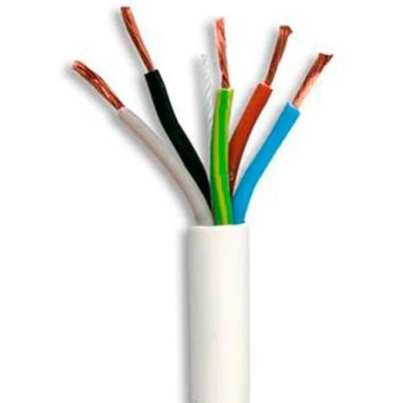 RR 4mm x 5Core Flexible Cable white