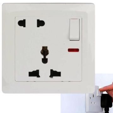 Terminator Wall Plate Universal Socket 2Rp Socket TWS 212D